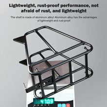 Load image into Gallery viewer, Cycling Cargo Rack Luggage Touring Carrier Racks Front Pannier Rack for Cycling Equipment Stand Footstock for Enhanced Stability
