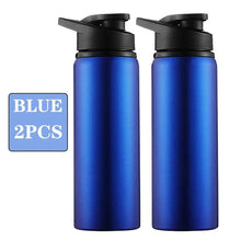 Load image into Gallery viewer, Portable Water Bottle Bicycle Riding Drinking Water Bottle Outdoor Sport Travel Mug Metal Stainless Steel Bottle
