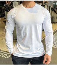 Load image into Gallery viewer, Men's Sports Fitness Long Sleeve Outdoor Badminton Quick Dry Training Shirt Casual Thin Running Top Bodybuilding Sportswear
