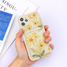 Load image into Gallery viewer, Soft Silicone Wallet Card Holder Phone Case For iPhone 11 mini Cases For iPhone 7 8 Cover Simple Silicone Protective Case For iPhone Girls Women Soft Slim Fit iPhone Case
