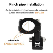 Load image into Gallery viewer, Motorcycle Crash Bars Foglights Mounting Bracket Motorbike Highway Bar Driving Light Mount Crash Bars Spotlight Mount Clamp
