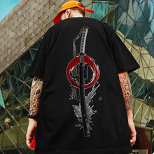 Load image into Gallery viewer, 🗡️  3D Samurai Knife Print Oversized T-Shirt
