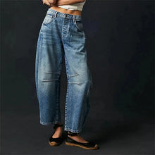 Load image into Gallery viewer, Women’s Mid Rise Wide Leg Jeans

