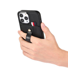 Load image into Gallery viewer, Luxury Leather Phone Case For iPhone 14 13 12 Mini 11 Pro X XS Max XR Business Elegant Men Wallet Card Slot Cover Wallet Case With Card Holder PU Leather iPhone Case

