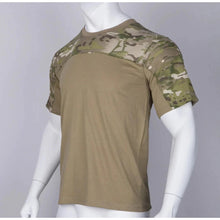 Load image into Gallery viewer, Mens Camouflage Shirts Tees Tactical Combat Shirt Hunting Clothes Tops Workout Clothing Outdoor Breathable Camo T Shirt
