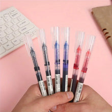 Load image into Gallery viewer, 10Pcs/set High Quality Needle Type Gel Pens Straight Liquid Ballpoint Pen Kawaii Stationery School Office Supplies Writing
