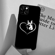 Load image into Gallery viewer, Cartoon German Shepherd Phone Case MAsk  Dog Case For iPhone 13 12 Mini 11 14 Pro Max 6S 8 7 Plus SE 2022 2020 X XS Max XR Back Cover Poodle Dog Phone Case Compatible with iphone
