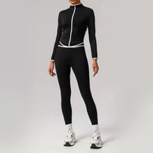 Load image into Gallery viewer, 🖤 Seamless Yoga Set – High Waist, Hip-Lifting
