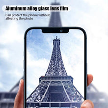 Load image into Gallery viewer, Camera Lens Ring For iPhone 13 14 12 Pro Max Mini Full Cover Metal Ring Tempered Glass On iPhone13pro  Back Screen Protector Camera Tempered Glass Protective Film Aluminum Alloy Camera Lens Cover
