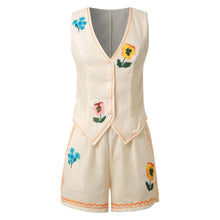 Load image into Gallery viewer, 🌸 Vintage Floral Embroidered 2-Piece Summer Set
