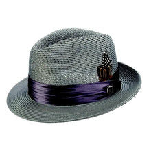 Load image into Gallery viewer, Stacy Adams Dublin- Milan Straw Fedora Hat
