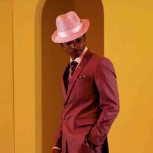 Load image into Gallery viewer, Stacy Adams Dublin- Milan Straw Fedora Hat
