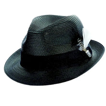 Load image into Gallery viewer, Stacy Adams Belmont - Straw Fedora Hat (Closeout)

