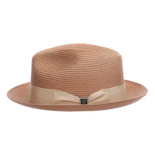 Load image into Gallery viewer, Stacy Adams Moore - Straw Fedora Hat
