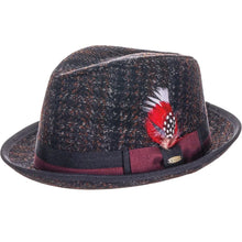 Load image into Gallery viewer, Scala Regent - Tweed Wool Felt Fedora Hat
