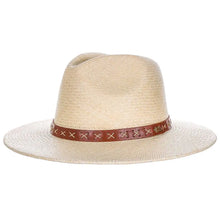 Load image into Gallery viewer, Scala Leon - Panama Straw Fedora Hat
