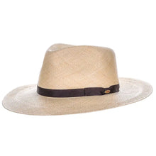 Load image into Gallery viewer, Scala Belloso - Panama Straw Fedora Hat
