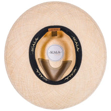 Load image into Gallery viewer, Scala Belloso - Panama Straw Fedora Hat
