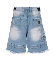 Load image into Gallery viewer, AZUL DISTRESSED CARGO SHORTS
