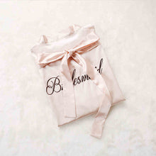 Load image into Gallery viewer, Custom Satin Bridesmaid Robes – Personalized with Name, Title, or Date | Wedding Party Gifts

