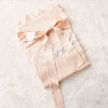 Load image into Gallery viewer, Custom Satin Bridesmaid Robes – Personalized with Name, Title, or Date | Wedding Party Gifts
