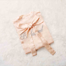 Load image into Gallery viewer, Custom Satin Bridesmaid Robes – Personalized with Name, Title, or Date | Wedding Party Gifts
