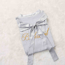 Load image into Gallery viewer, Custom Satin Bridesmaid Robes – Personalized with Name, Title, or Date | Wedding Party Gifts
