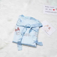 Load image into Gallery viewer, Custom Satin Bridesmaid Robes – Personalized with Name, Title, or Date | Wedding Party Gifts
