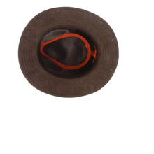 Load image into Gallery viewer, Scala Tullamore - Leather Outback Fedora Hat

