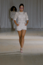 Load image into Gallery viewer, Fae White Eyelet Two-Piece Shorts Set
