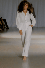 Load image into Gallery viewer, Florence White Eyelet Two-Piece Pants Set
