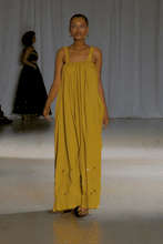 Load image into Gallery viewer, Paola Mustard Maxi Boho Dress
