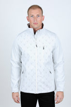 Load image into Gallery viewer, Mens Aztec Softshell Water-Resistant Jacket - White

