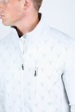 Load image into Gallery viewer, Mens Aztec Softshell Water-Resistant Jacket - White
