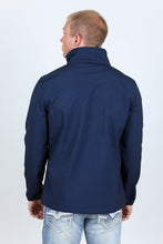 Load image into Gallery viewer, Mens Aztec Softshell Water-Resistant Jacket - Navy
