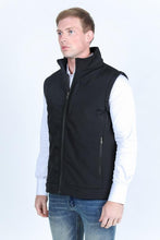 Load image into Gallery viewer, Mens SoftShell Concealed Carry Water-Resistant Vest - Black
