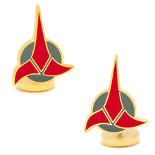 Load image into Gallery viewer, Star Trek Klingon Cufflinks
