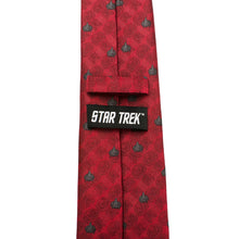 Load image into Gallery viewer, Star Trek TNG Red Delta Shield Men's Tie

