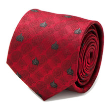 Load image into Gallery viewer, Star Trek TNG Red Delta Shield Men's Tie
