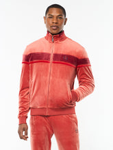 Load image into Gallery viewer, Damarindo Velour Track Jacket- Hot Sauce
