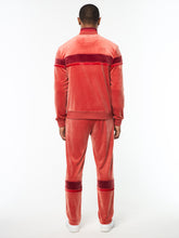Load image into Gallery viewer, Damarindo Velour Track Jacket- Hot Sauce
