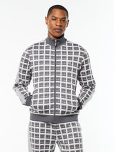 Load image into Gallery viewer, Damarindo Check Track Jacket- Quiet Grey
