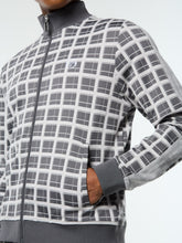 Load image into Gallery viewer, Damarindo Check Track Jacket- Quiet Grey

