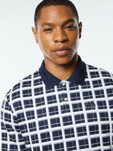 Load image into Gallery viewer, Damarindo Check Polo- Maritime Blue
