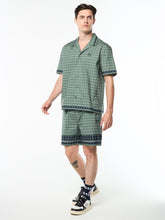 Load image into Gallery viewer, Quadretto Cabana Shirt- Duck Green
