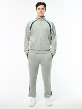 Load image into Gallery viewer, Banda Velour Track Jacket- Slate Gray
