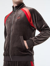 Load image into Gallery viewer, Banda Velour Track Jacket- Mulch
