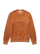 Load image into Gallery viewer, Bandiera Debossed Velour Crewneck-Sugar Almond
