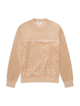 Load image into Gallery viewer, Bandiera Debossed Velour Crewneck-Humus
