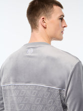 Load image into Gallery viewer, Bandiera Debossed Velour Crewneck-Sleet
